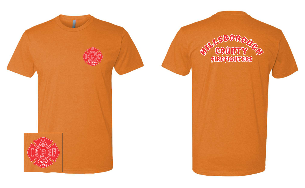 **LIMITED QUANITY** Tampabay Creamsicle Hillsborough County Firefighters Shirt