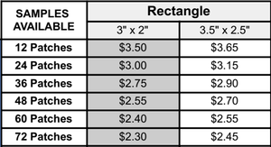 3 1/2" x 2 1/2" Rectangle Rawhide Leatherette Patch with Adhesive