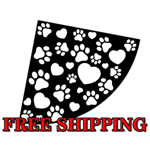 Dog Paw Print Design | Bleach Shirt Stencil | Acrylic Bleaching Template for T Shirts