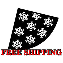 Load image into Gallery viewer, Snowflake Design | Bleach Shirt Stencil | Acrylic Bleaching Template for T Shirts