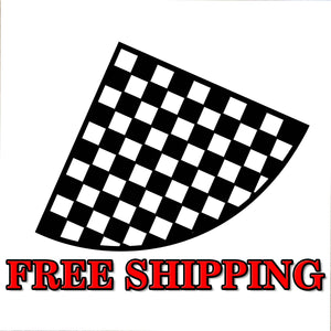 Checkered Flag Print Design | Bleach Shirt Stencil | Acrylic Bleaching Template for T Shirts