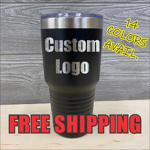 30 Ounce Personalized Tumbler Maroon Ring-Neck By Polar Camel