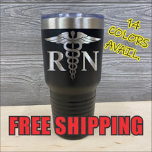 Load image into Gallery viewer, Nurse RN Custom Powder Coated Polar Camel Tumbler