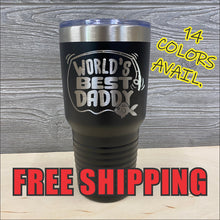 Load image into Gallery viewer, Worlds Best Daddy Custom Powder Coated Polar Camel Tumbler Fathers Day