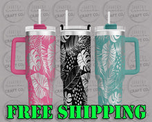 Load image into Gallery viewer, 40oz Tropical Dupe Tumbler Gift 208