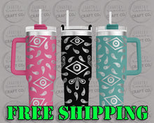 Load image into Gallery viewer, 40oz Evil Eyes Dupe Tumbler Gift 227