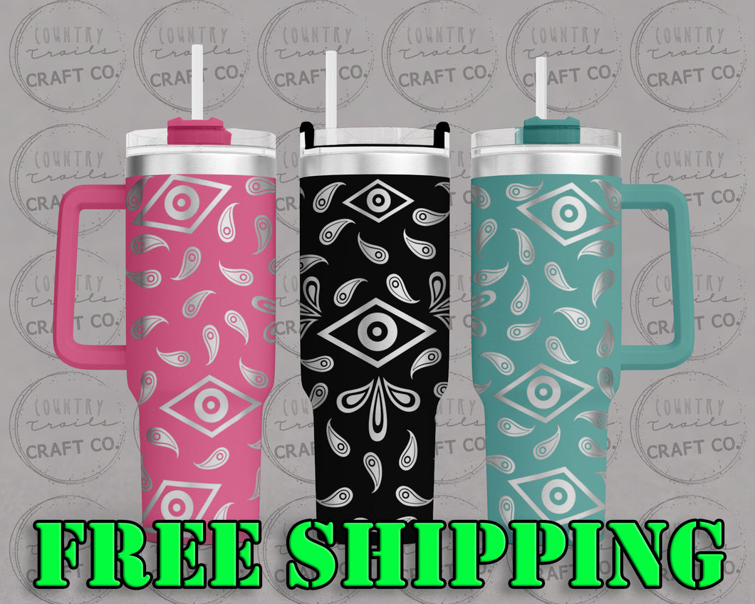 40oz Evil Eyes Dupe Tumbler Gift 227