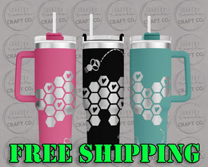 40oz Bee Dupe Tumbler Gift 232