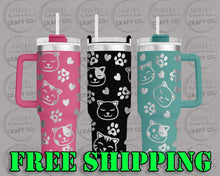 Load image into Gallery viewer, 40oz Cats Dupe Tumbler Gift 242