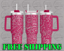 Load image into Gallery viewer, 40oz Teacher Dupe Tumbler Gift 206