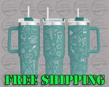 Load image into Gallery viewer, 40oz Nurse Dupe Tumbler Gift 205