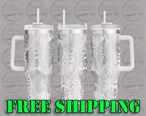 40oz Tropical Dupe Tumbler Gift 208