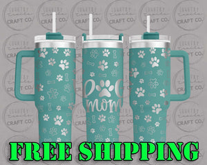 40oz Dog Mom Dupe Tumbler Gift 217