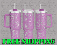 Load image into Gallery viewer, 40oz Daisy Wrap Dupe Tumbler Gift 214