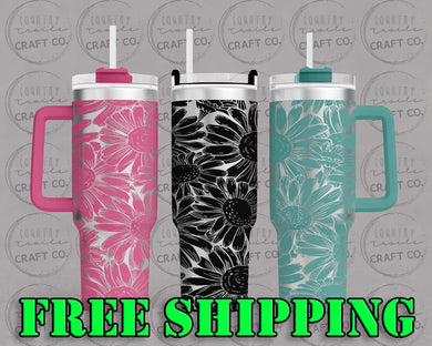 40oz Daisy Wrap Dupe Tumbler Gift 214