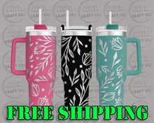 Load image into Gallery viewer, 40oz Floral Dupe Tumbler Gift 231