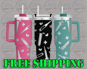 40oz Nurse Dupe Tumbler Gift 233