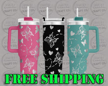 Load image into Gallery viewer, 40oz Butterfly Dupe Tumbler Gift 249